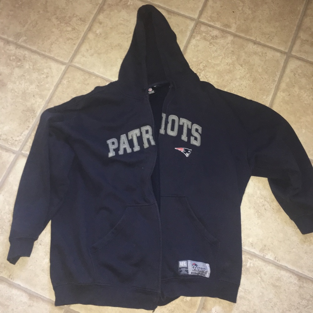 patriots zip up hoodie
